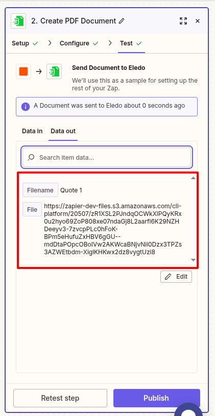 Zapier File URL