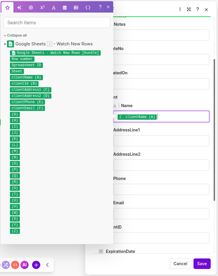Make Data Binding.