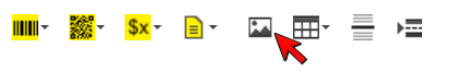 Image icon in the top toolbar