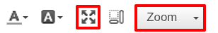 Zoom toolbar