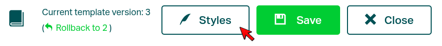 Styles mode editor