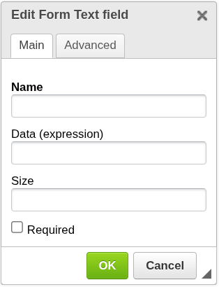 Text Field Configuration