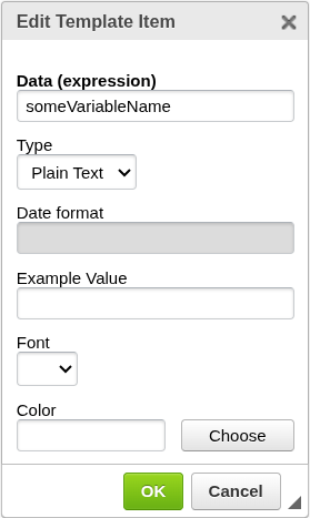 Text Box Configuration