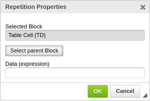 Block Repetition Configuration