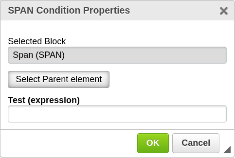 Block Condition Configuration