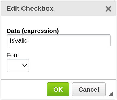Dynamic Checkbox configuration