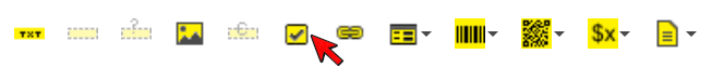 Dynamic Checkbox icon in the top toolbar