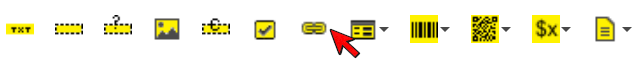 Dynamic Link icon in the top toolbar
