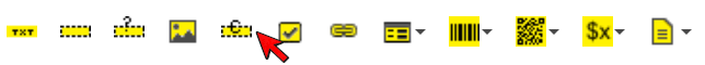 Dynamic Color icon in the top toolbar