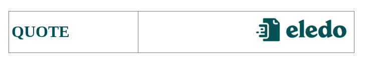 Invisible table with two columns